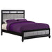 Five Star Furniture - Barzini Queen Upholstered Bed Black and Grey image