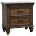 Five Star Furniture - Franco 2-drawer Nightstand with Pull Out Tray Burnished Oak image