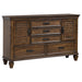 Five Star Furniture - Franco 5-drawer Dresser with 2 Louvered Doors Burnished Oak image