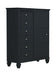 Five Star Furniture - Sandy Beach Door Chest with Concealed Storage Black image