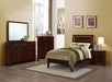 Five Star Furniture - Serenity 5-Piece Panel Bedroom Set Rich Merlot Twin image