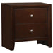 Five Star Furniture - Serenity Rectangular 2-drawer Nightstand Rich Merlot image