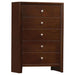 Five Star Furniture - Serenity Rectangular 5-drawer Chest Rich Merlot image