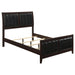 Five Star Furniture - Carlton Full Upholstered Panel Bed Cappuccino and Black image