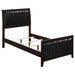 Five Star Furniture - Carlton Twin Upholstered Panel Bed Cappuccino and Black image