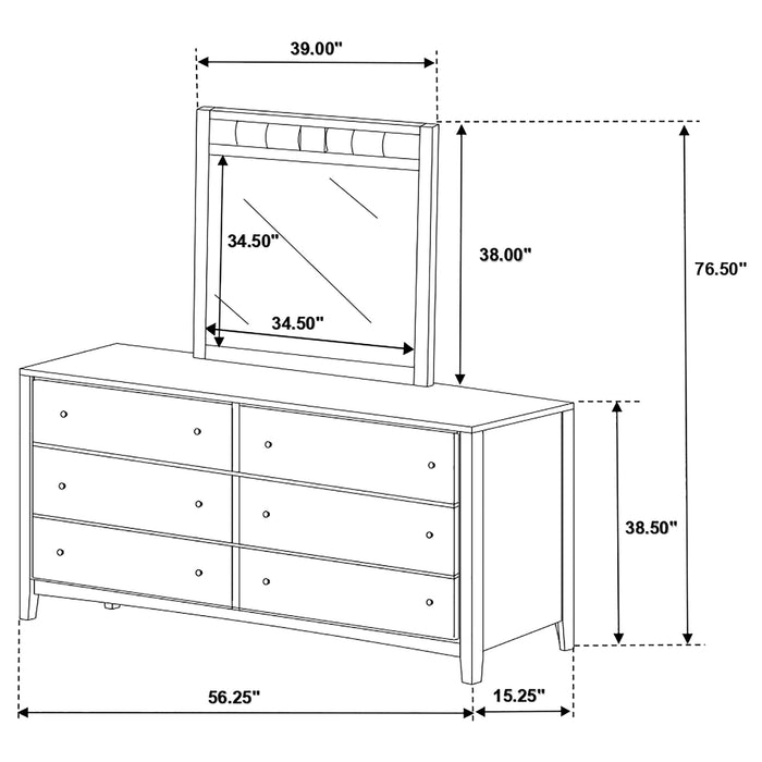 Five Star Furniture - Carlton Dresser with Mirror