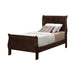 Five Star Furniture - Louis Philippe Twin Panel Sleigh Bed Cappuccino image