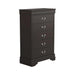 Five Star Furniture - Louis Philippe 5-drawer Chest with Silver Bails Cappuccino image