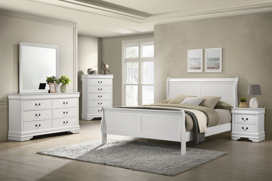 Louis Philippe 4 & 5 Piece Bedroom Set Full, Twin, King, & Queen