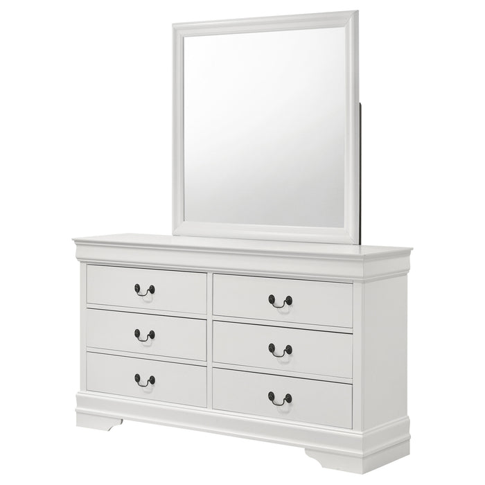Five Star Furniture - Louis Philippe Dresser with Mirror