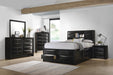 Five Star Furniture - Briana Storage Bedroom Set with Bookcase Headboard Black image