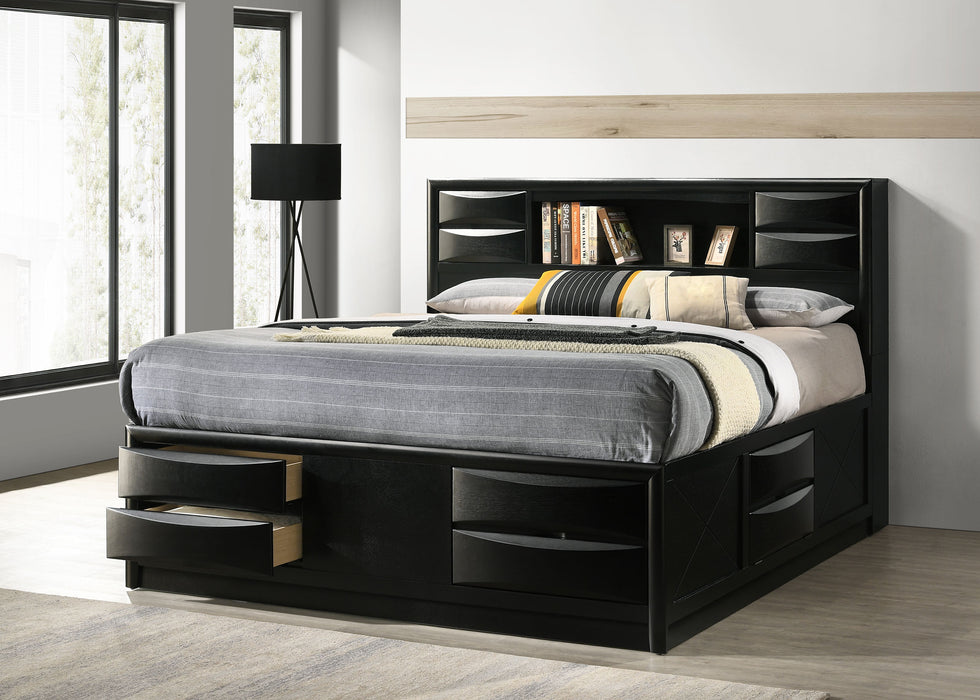 Five Star Furniture - Briana Bookcase Platform Storage Bed