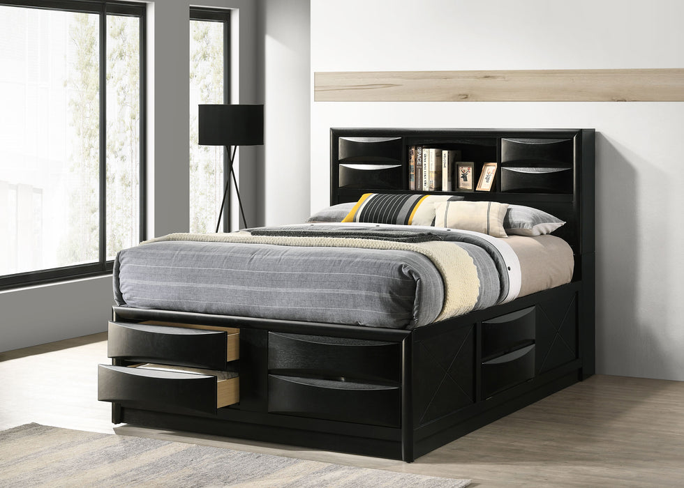 Five Star Furniture - Briana Bookcase Platform Storage Bed