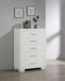 Five Star Furniture - Jessica 5-drawer Chest White image