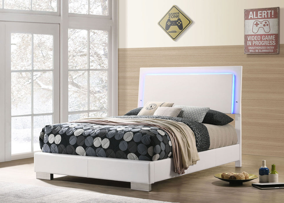 Five Star Furniture - Felicity Panel Bed with LED Lighting