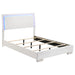 Five Star Furniture - Felicity Full Panel Bed with LED Lighting Glossy White image
