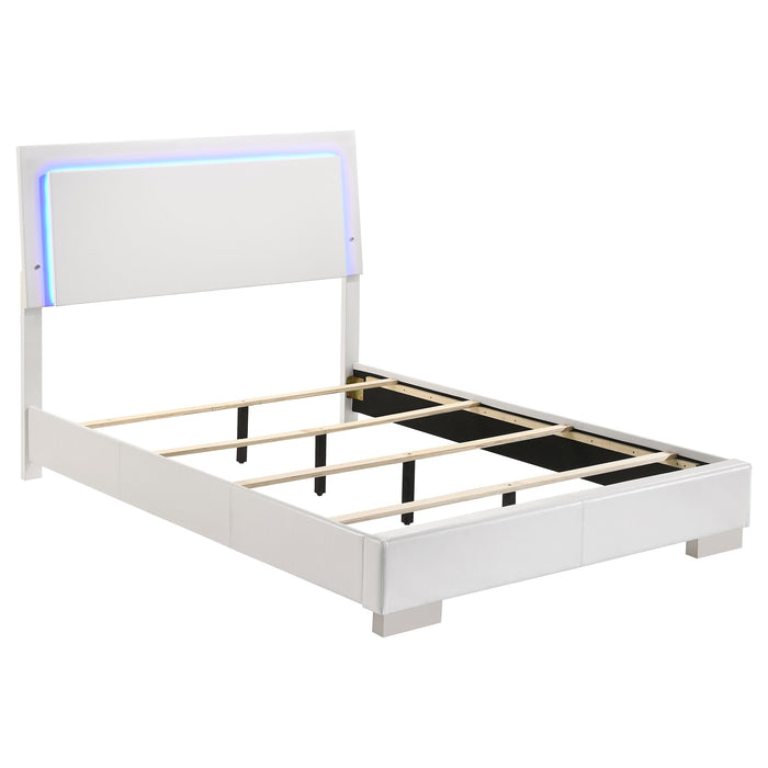 Five Star Furniture - Felicity Panel Bed with LED Lighting