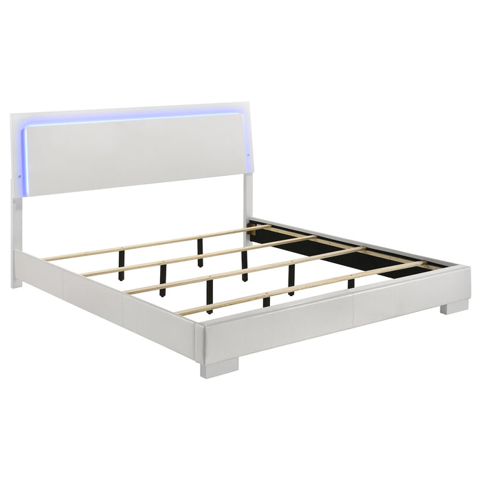 Five Star Furniture - Felicity Panel Bed with LED Lighting