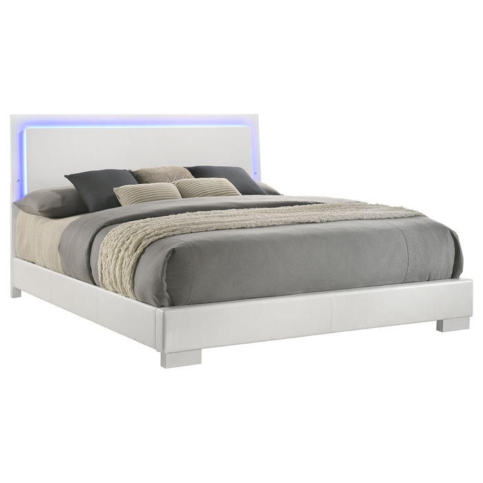 Five Star Furniture - Felicity Panel Bed with LED Lighting