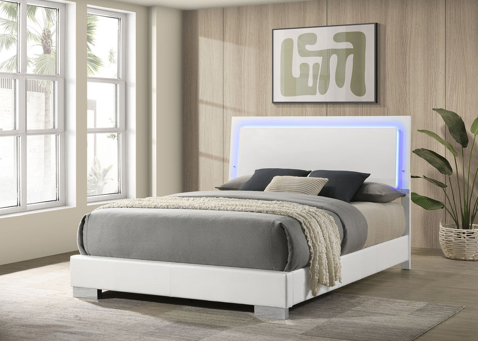 Five Star Furniture - Felicity Panel Bed with LED Lighting