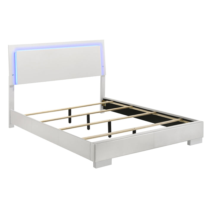 Five Star Furniture - Felicity Panel Bed with LED Lighting