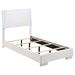 Five Star Furniture - Felicity Twin Panel Bed with LED Lighting Glossy White image