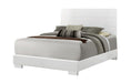 Five Star Furniture - Felicity California King Panel Bed Glossy White image