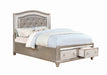Five Star Furniture - Bling Game Upholstered Storage Queen Bed Metallic Platinum image