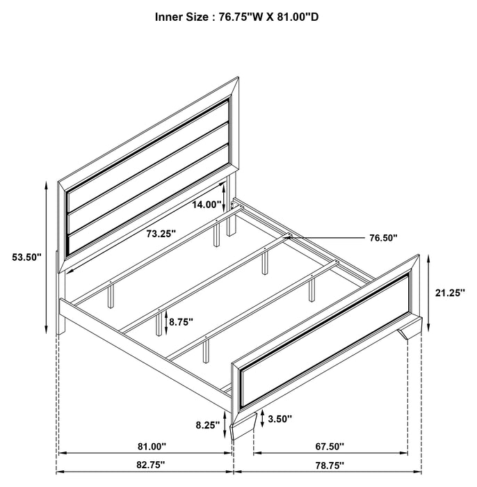 Five Star Furniture - Kauffman Panel Bed