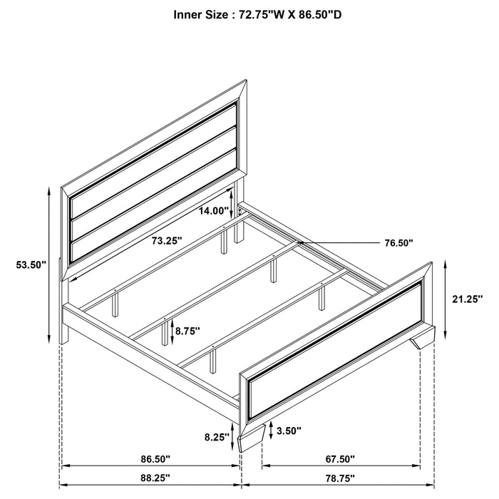Five Star Furniture - Kauffman Panel Bed