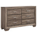 Five Star Furniture - Kauffman 6-drawer Dresser Washed Taupe image