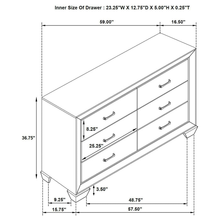 Five Star Furniture - Kauffman Dresser
