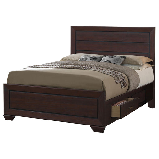 Kauffman California King Storage Bed Dark Cocoa image