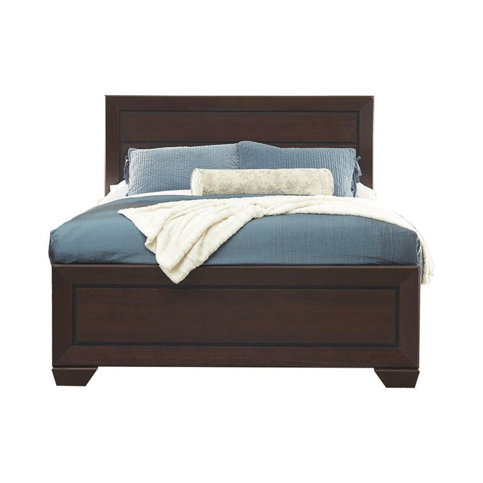 Kauffman California King, Eastren King, & Queen Panel Bed Dark Cocoa - Five Star Furniture & Mattress (GA)