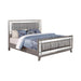 Five Star Furniture - Leighton Eastern King Panel Bed with Mirrored Accents Mercury Metallic image