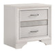 Five Star Furniture - Miranda 2-drawer Nightstand Tray White image