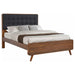 Five Star Furniture - Robyn Eastern King Bed with Upholstered Headboard Dark Walnut image