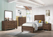 Five Star Furniture - Brandon 4-piece Twin Panel Bedroom Set Medium Warm Brown image