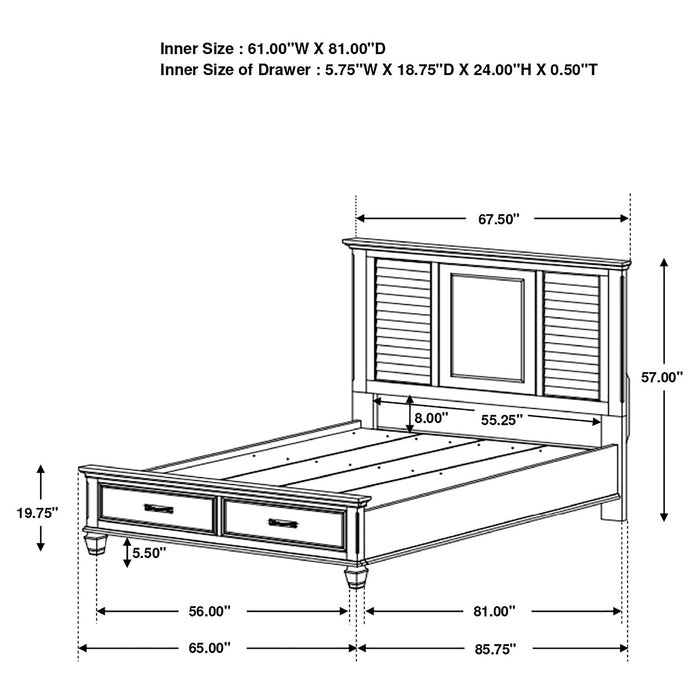 Five Star Furniture - Franco Panel Platform Storage Bed