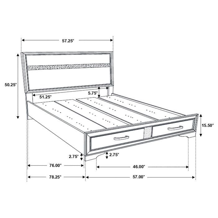 Five Star Furniture - Miranda Panel Platform Storage Bed