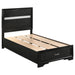 Five Star Furniture - Miranda Twin Storage Bed Black image