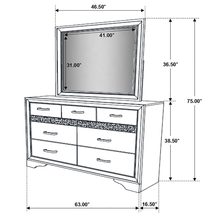 Five Star Furniture - Miranda Dresser with Mirror