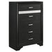 Five Star Furniture - Miranda 5-drawer Chest Black and Rhinestone image