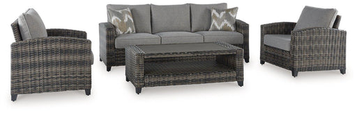 Five Star Furniture - Oasis Court Outdoor Sofa/Chairs/Table Set (Set of 4) image