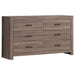 Five Star Furniture - Brantford 6-drawer Dresser Barrel Oak image