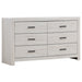 Five Star Furniture - Brantford 6-drawer Dresser Coastal White image