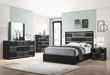 Five Star Furniture - Blacktoft 5-piece Eastern King Panel Bedroom Set Black image