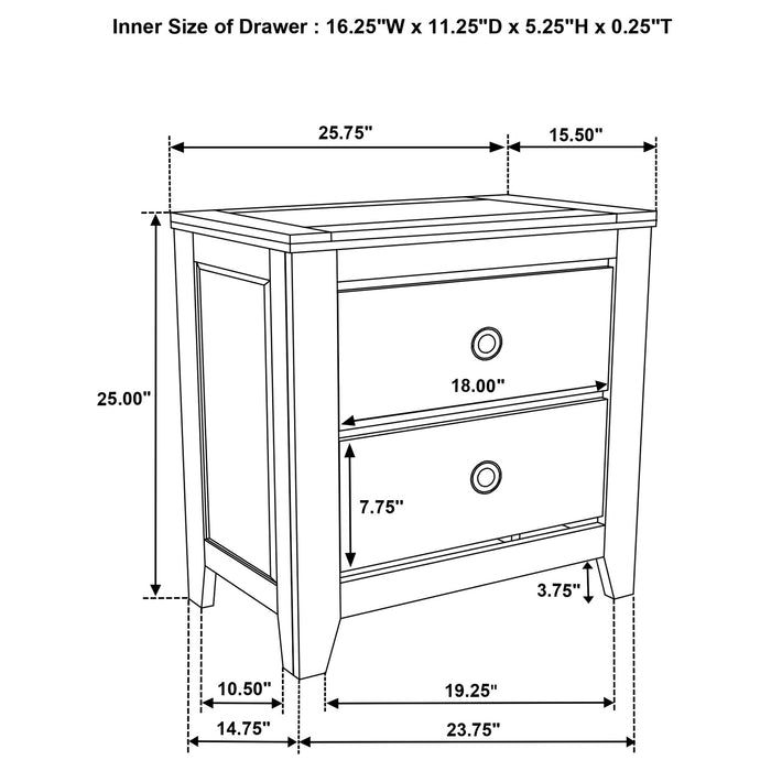 Five Star Furniture - Hazlewood Nightstand