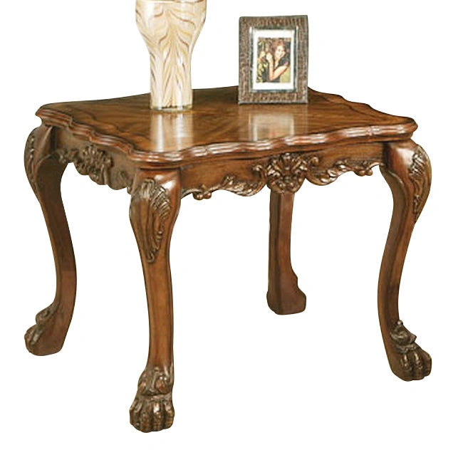 Five Star Furniture - Acme Dresden Traditional End Table in Cherry Oak 12166