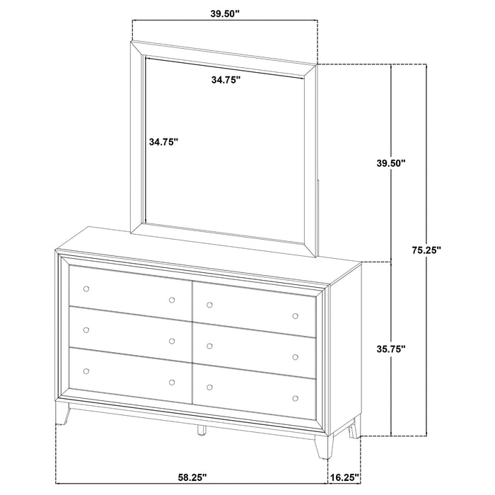 Five Star Furniture - Welsley Dresser with Mirror